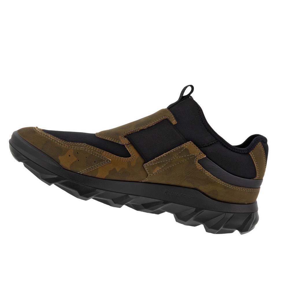 Men's Ecco Mx Low Slip On Sneakers Brown | Canada 625SGL